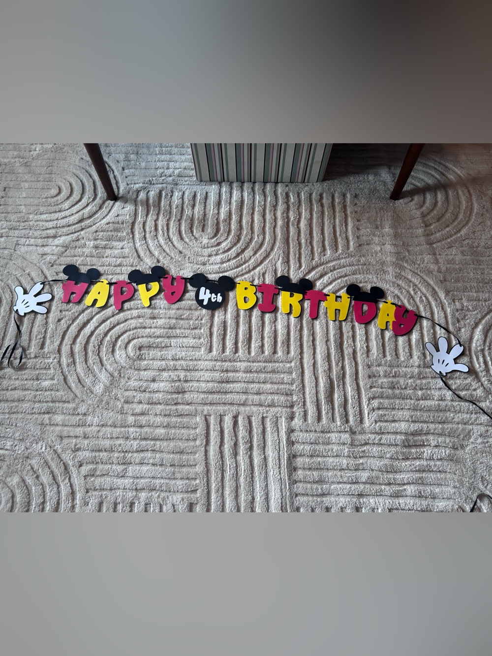 Disney Happy Birthday Banner Mickey Birthday Banner